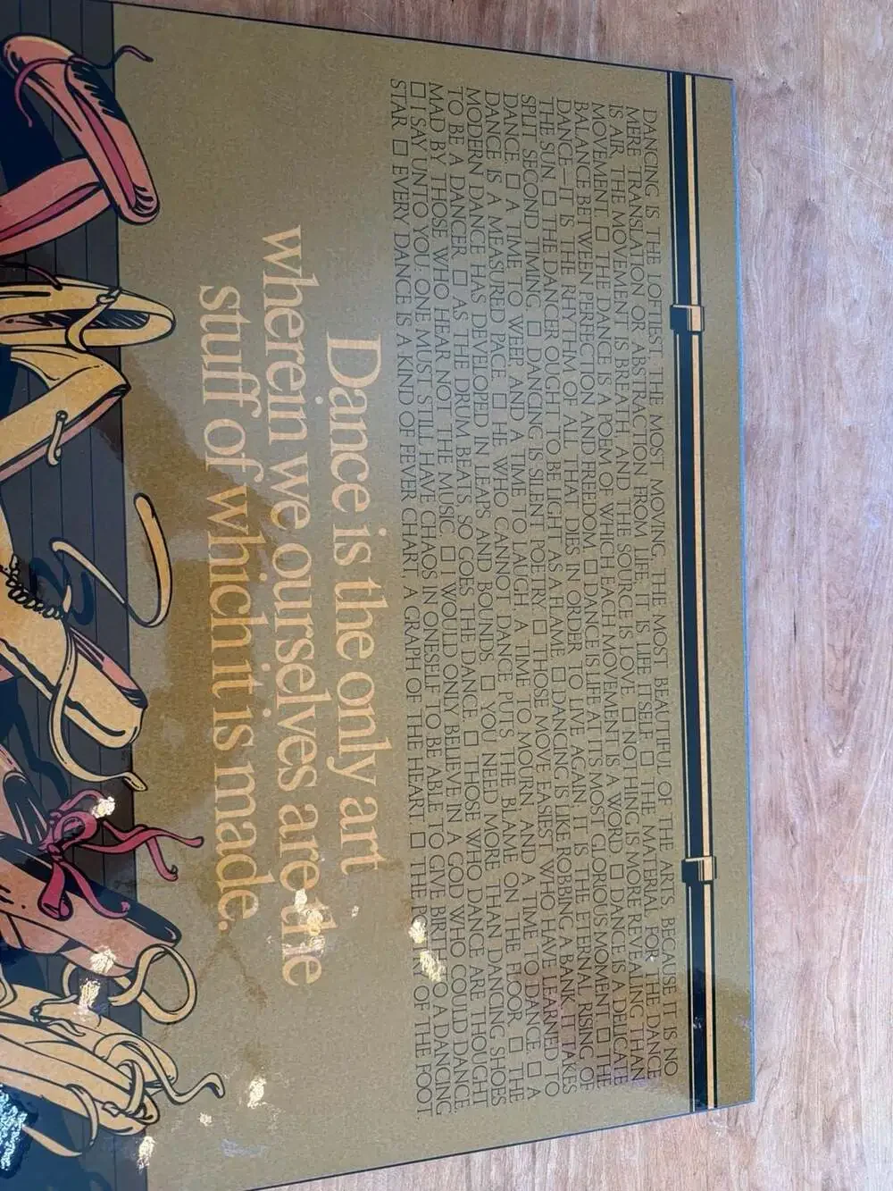Vintage 1982 Kenneth Grooms‎ Dance Ballet Art Plaque 18x23